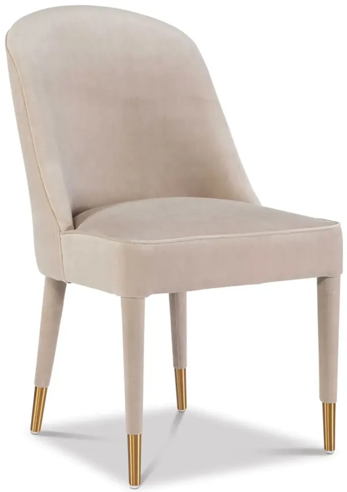 Brie Champagne Armless Chair