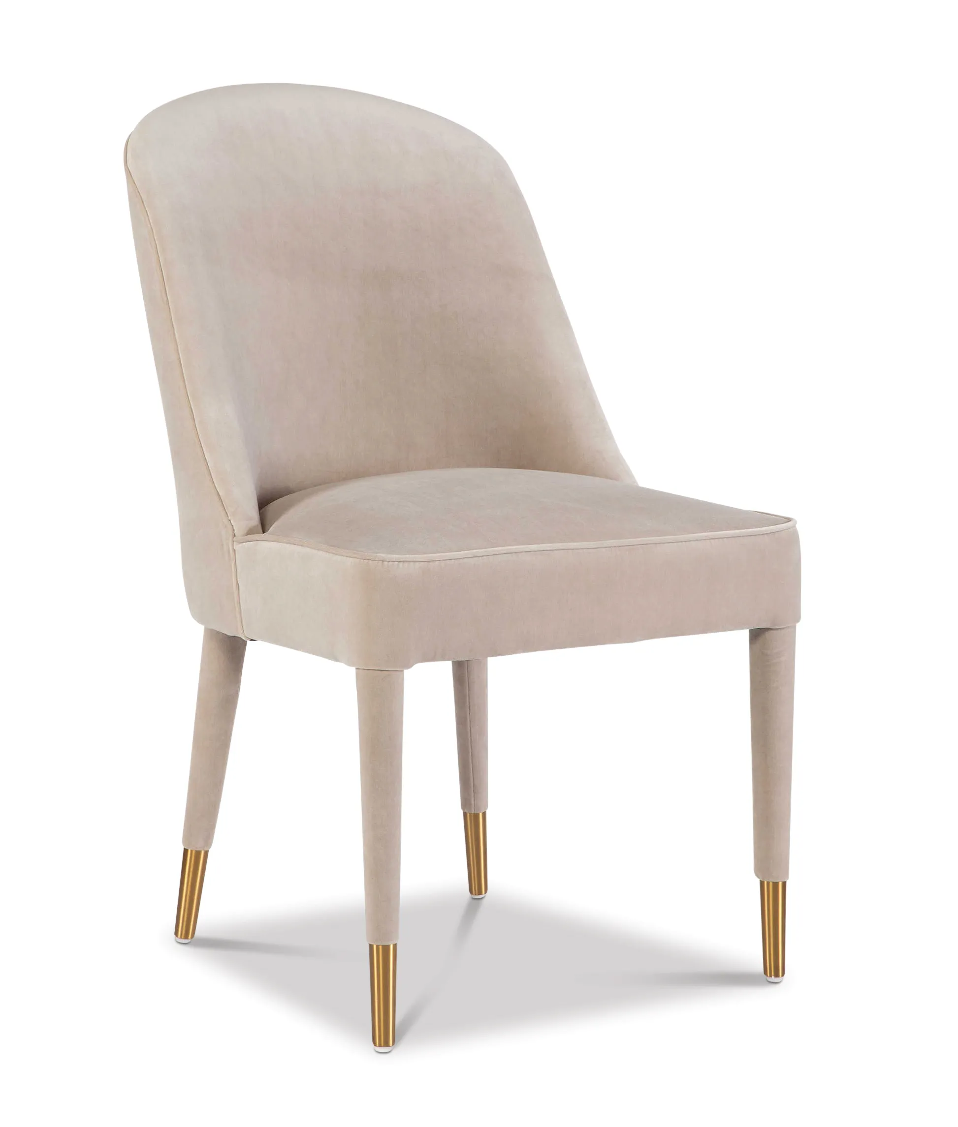 Brie Champagne Armless Chair