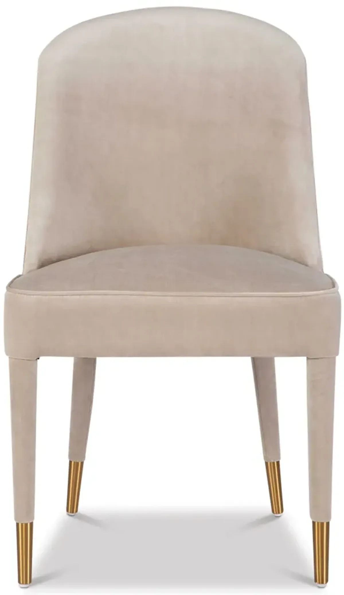 Brie Champagne Armless Chair