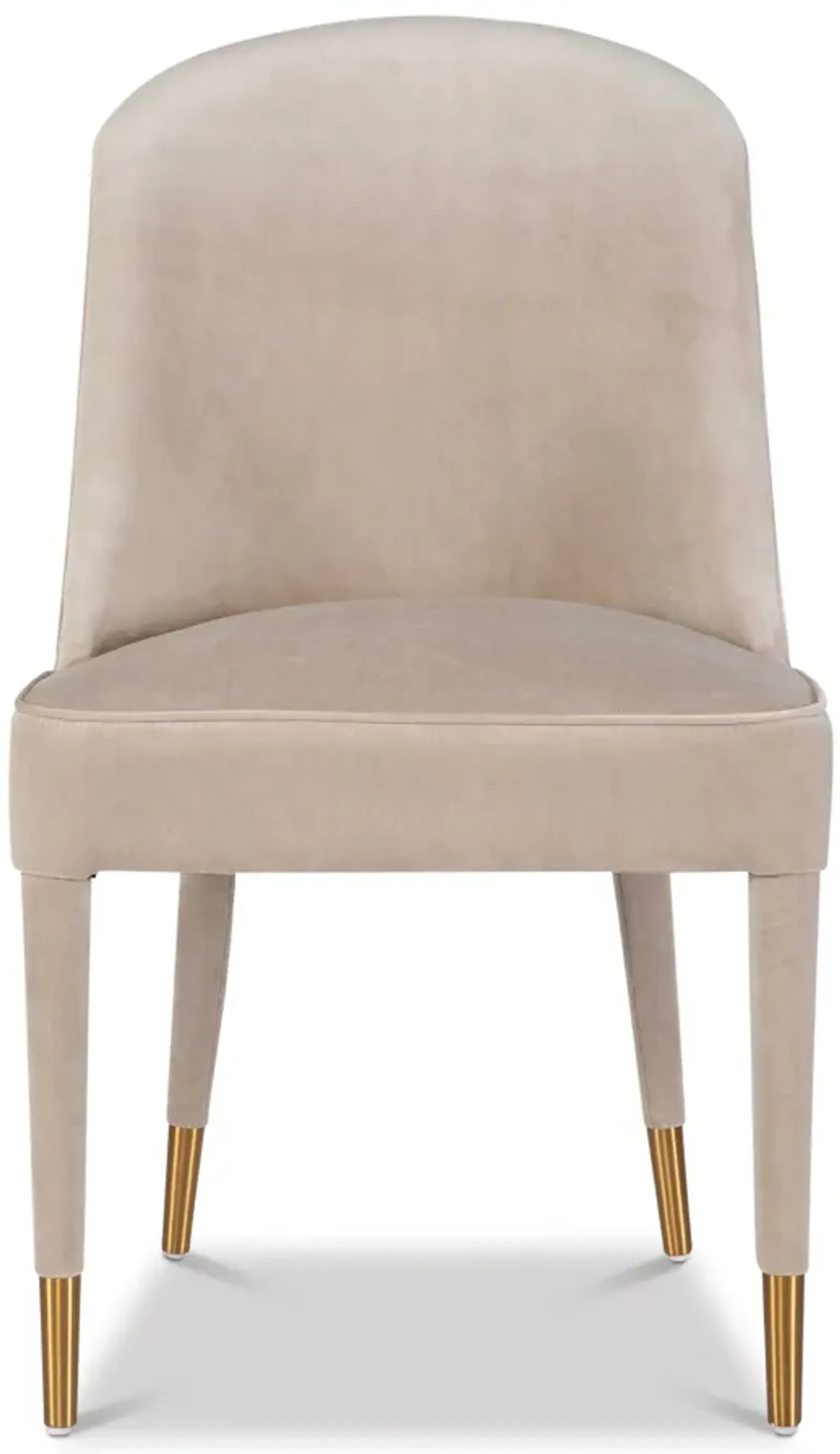 Brie Champagne Armless Chair