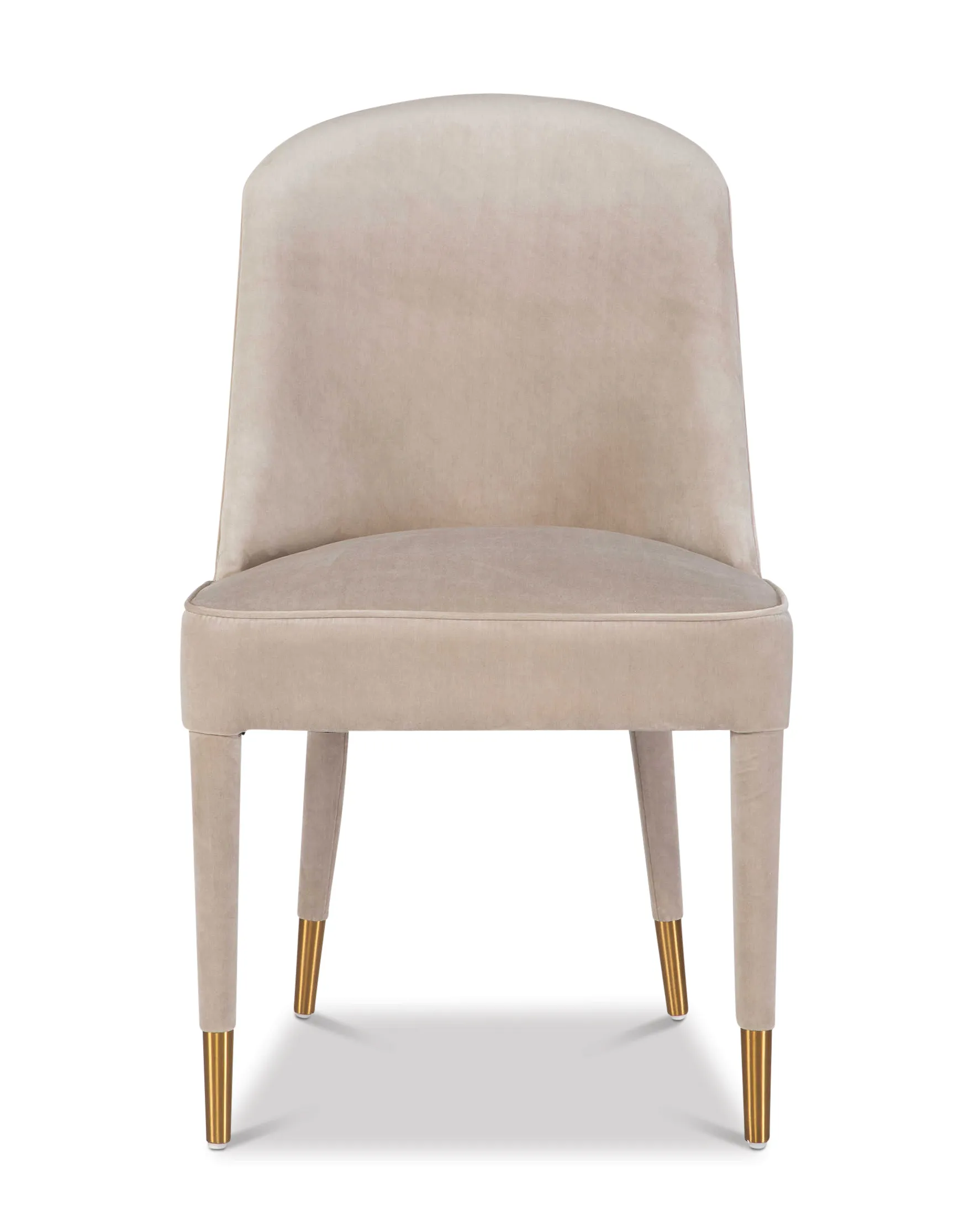 Brie Champagne Armless Chair