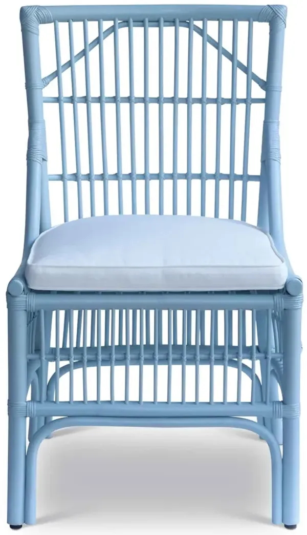 Winston II Rattan Side Chair - Blue