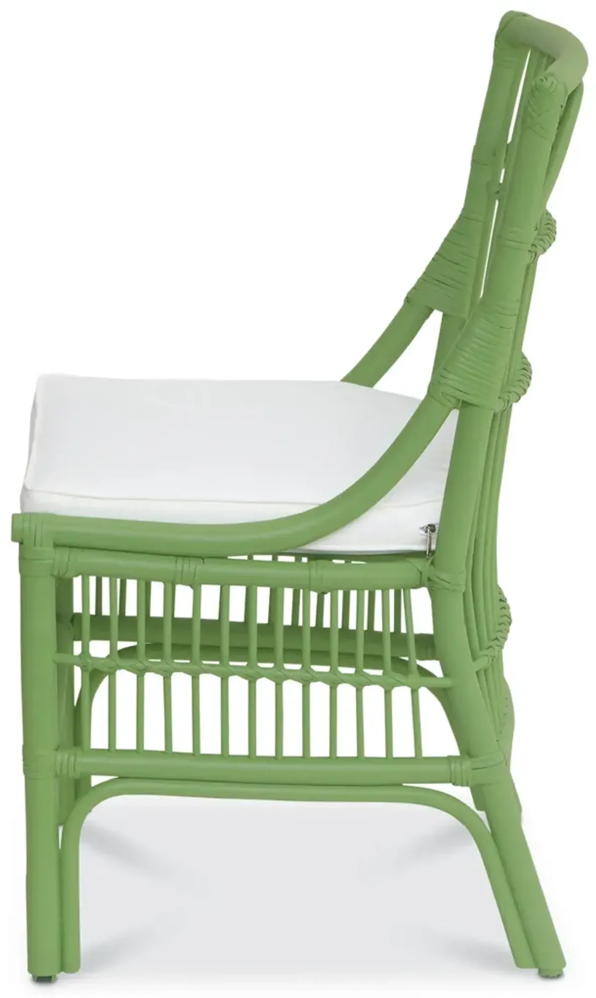Winston II Rattan Side Chair - Green