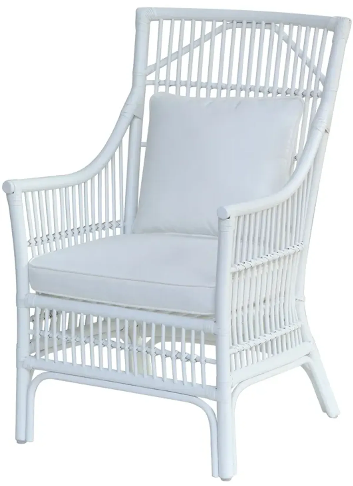 Winston II Rattan Arm Chair - White