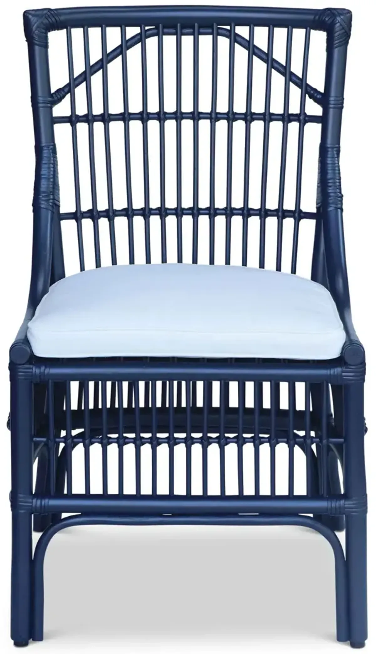 Winston II Rattan Side Chair - Navy