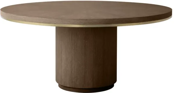 Carino Round Dining Table - Cocoa
