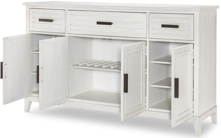 Egret Credenza - Sand Dollar White