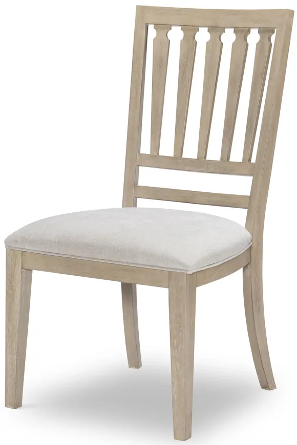 Egret Slat-Back Side Chair - Soft Sand