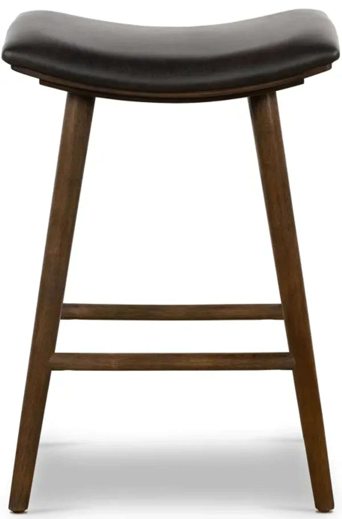 Union Counter Stool - Black Leather