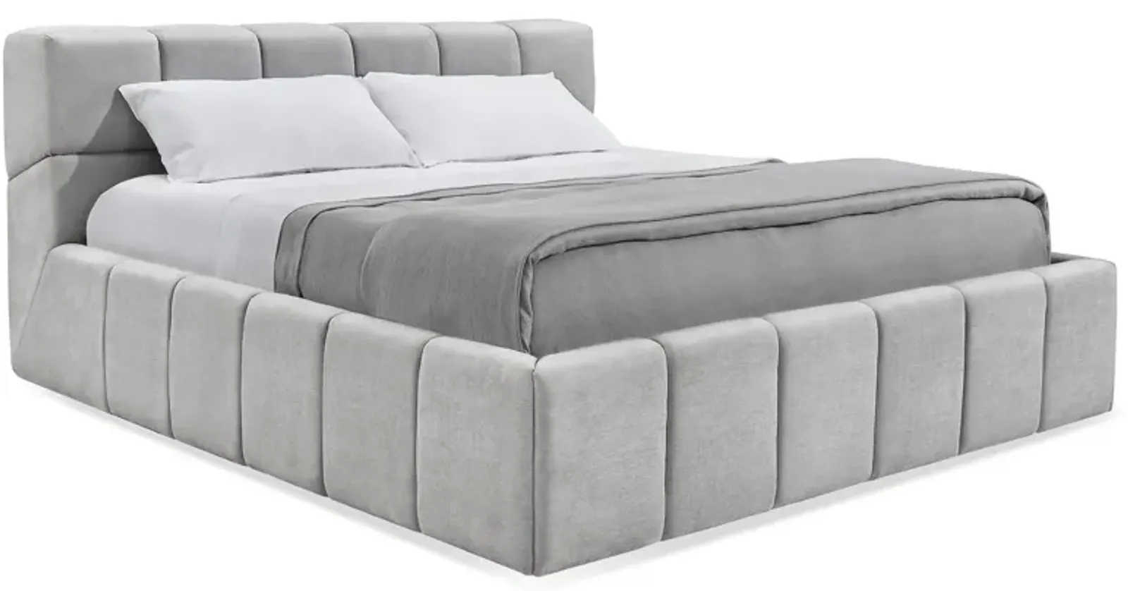 Bailey Queen Bed - Smoke