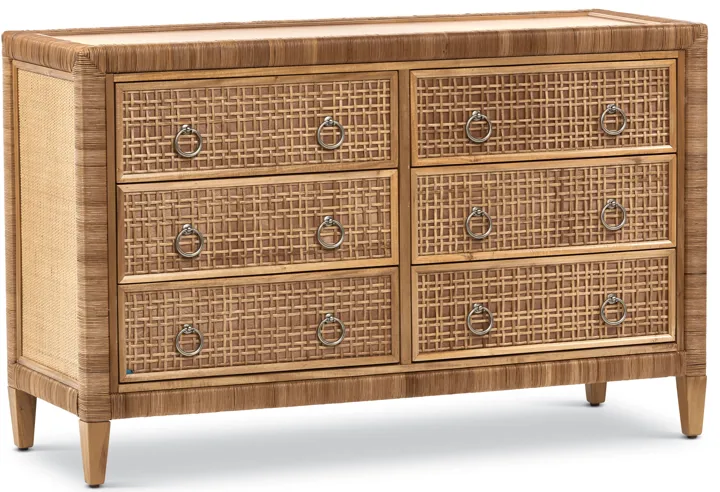 Coral Bay 6-Drawer Dresser in Natural