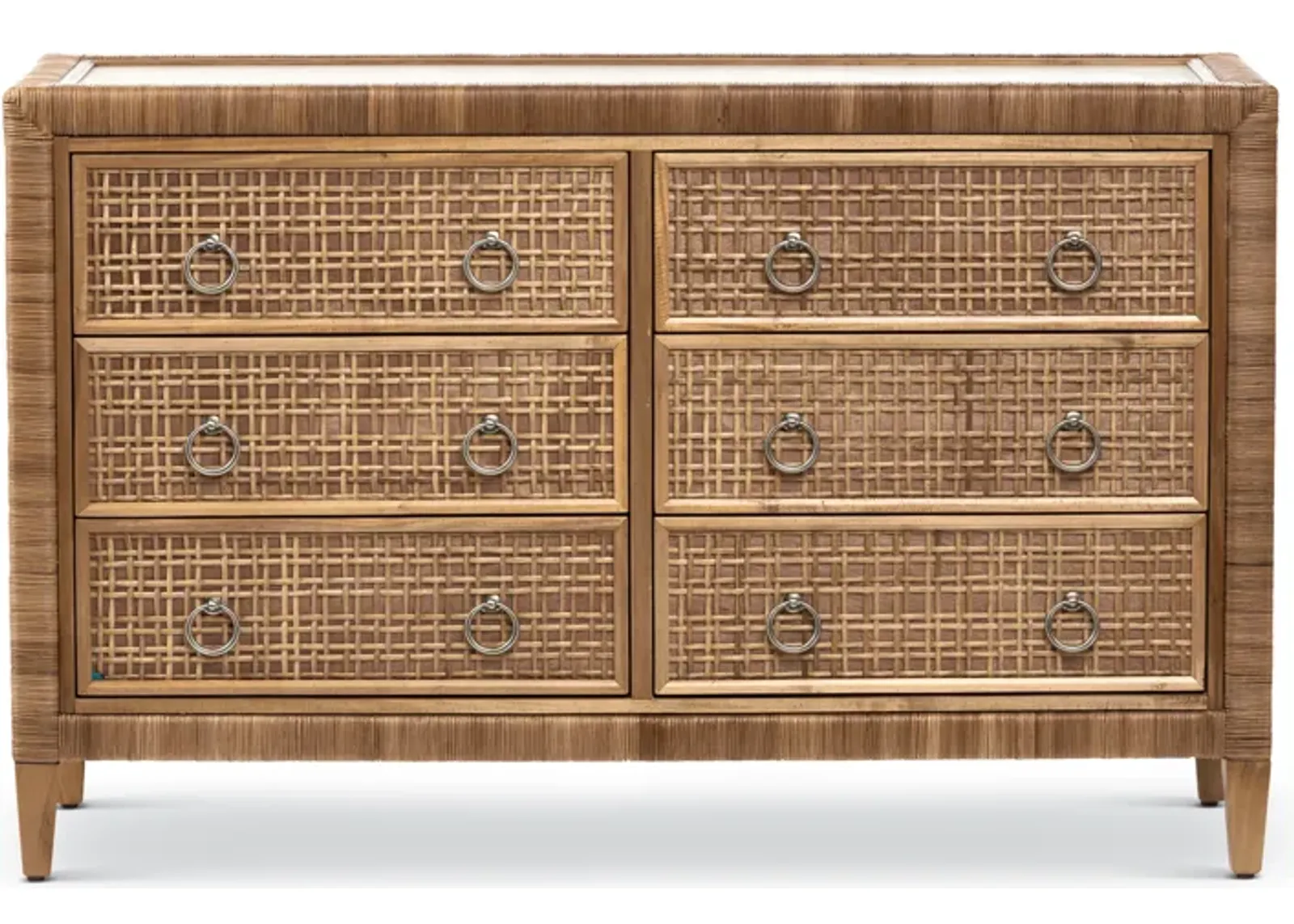 Coral Bay 6-Drawer Dresser in Natural