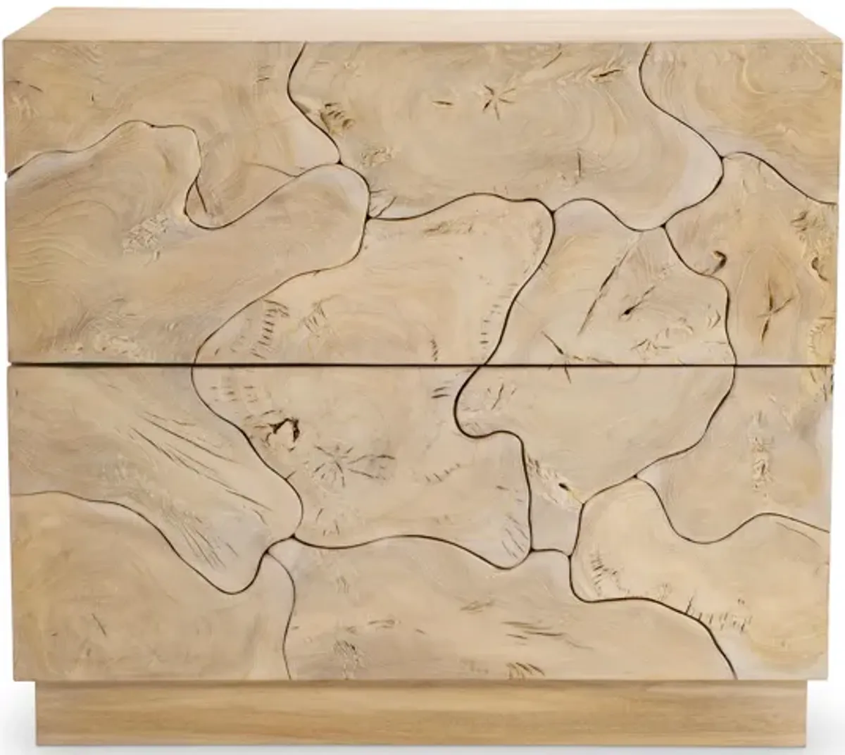 Calavaras Nightstand - Bleached Teak