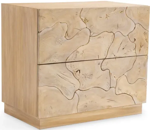 Calavaras Nightstand - Bleached Teak