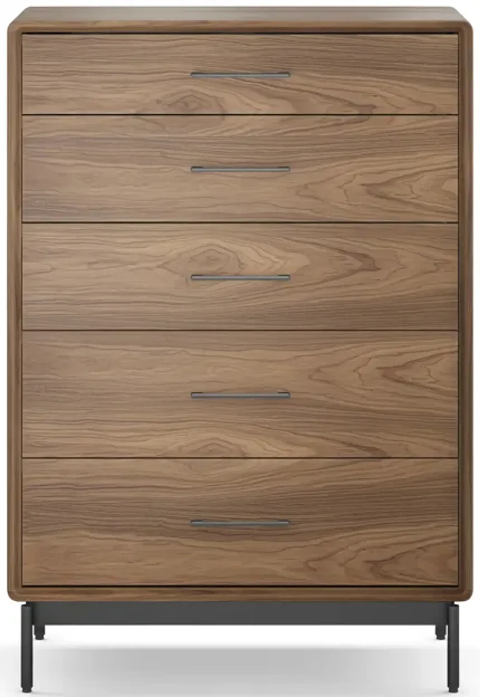 Linq 5 Drawer Chest - Natural Walnut