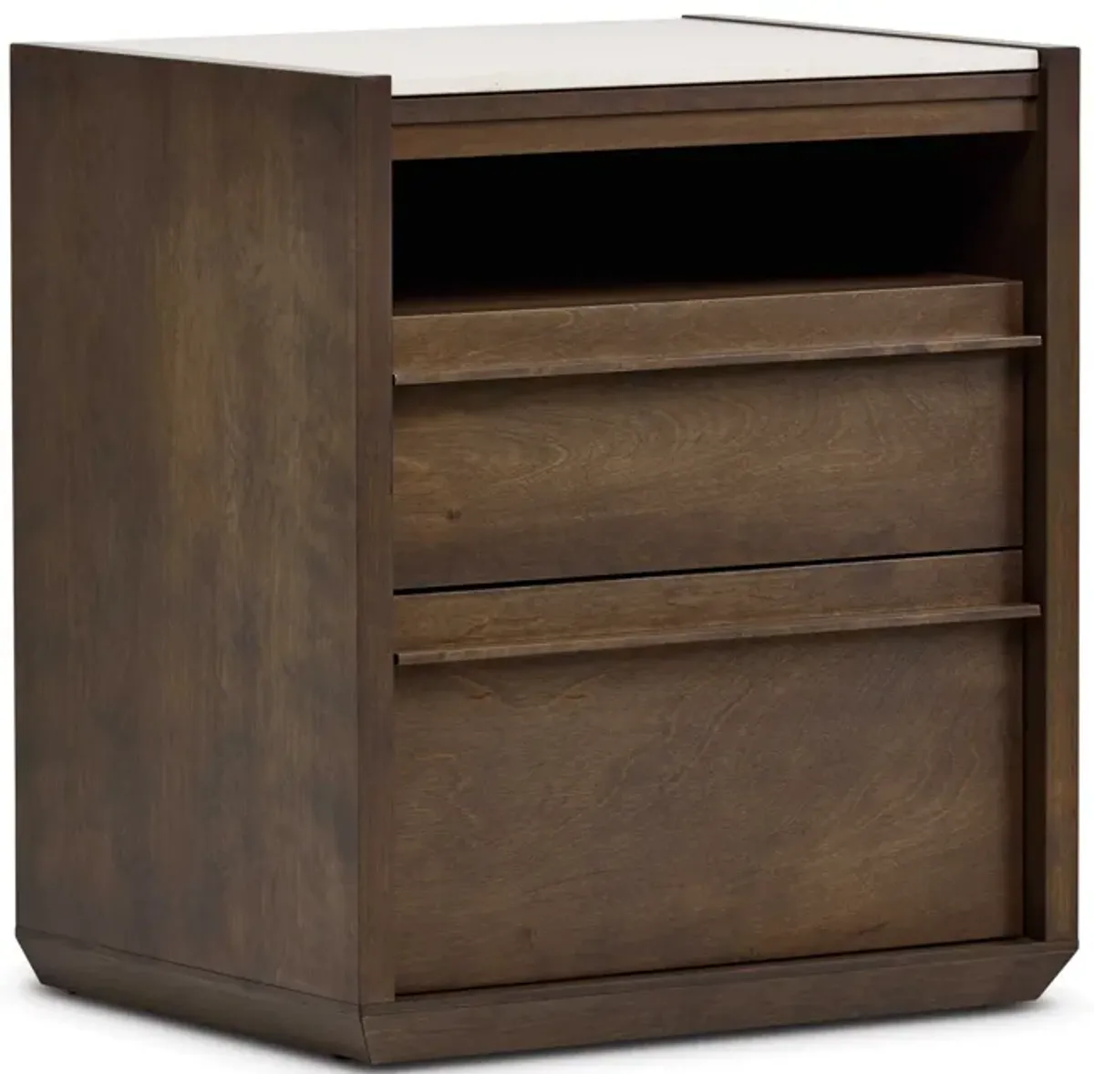 Clark 2 Nightstand With Open Shelf