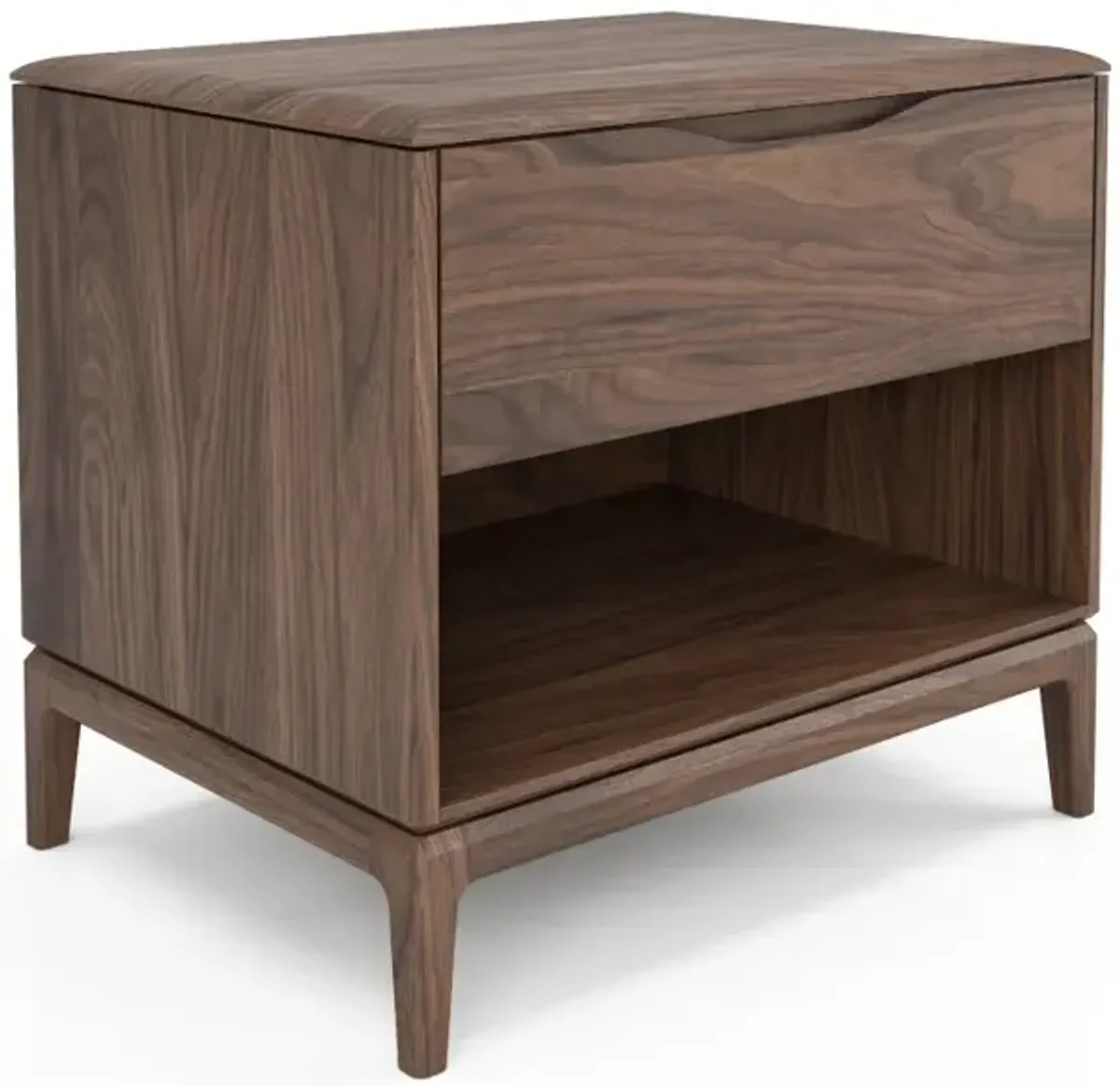 River Nightstand with One Drawer