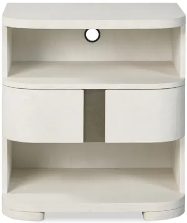 Carino Single Drawer Nightstand - Frost