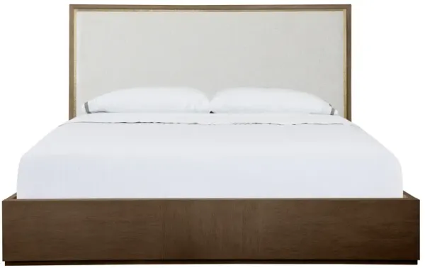 Carino King Upholstered Bed - Cocoa