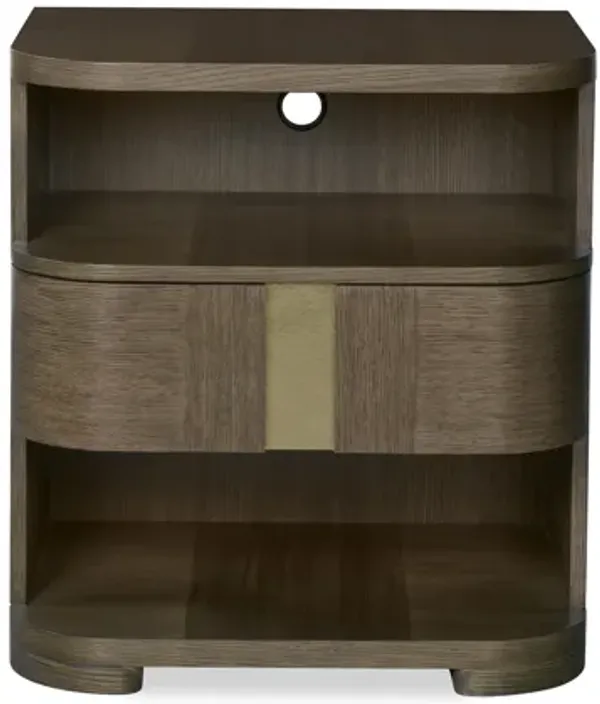 Carino Single Drawer Nightstand - Cocoa