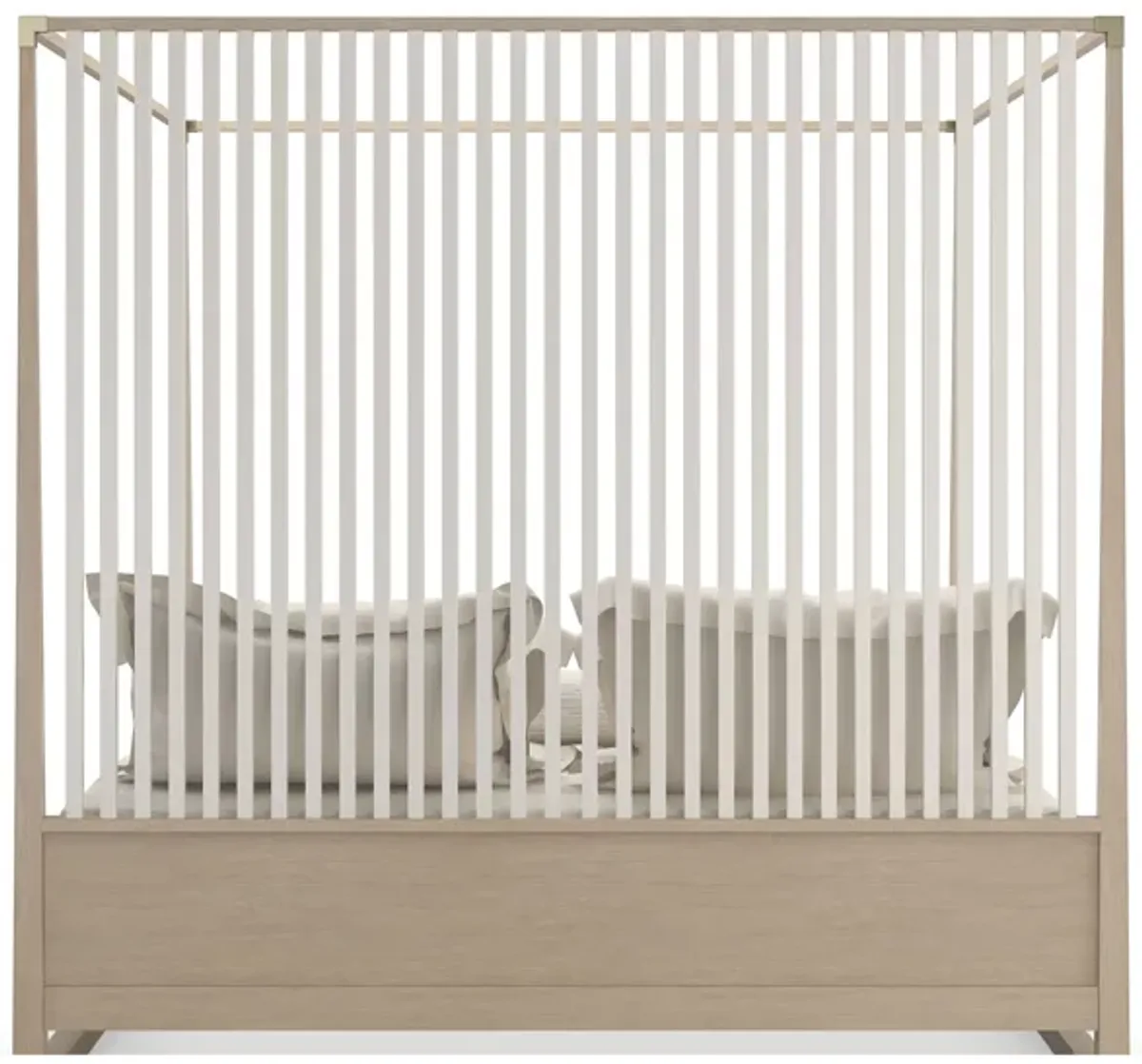 Pinstripe Light Canopy King Bed