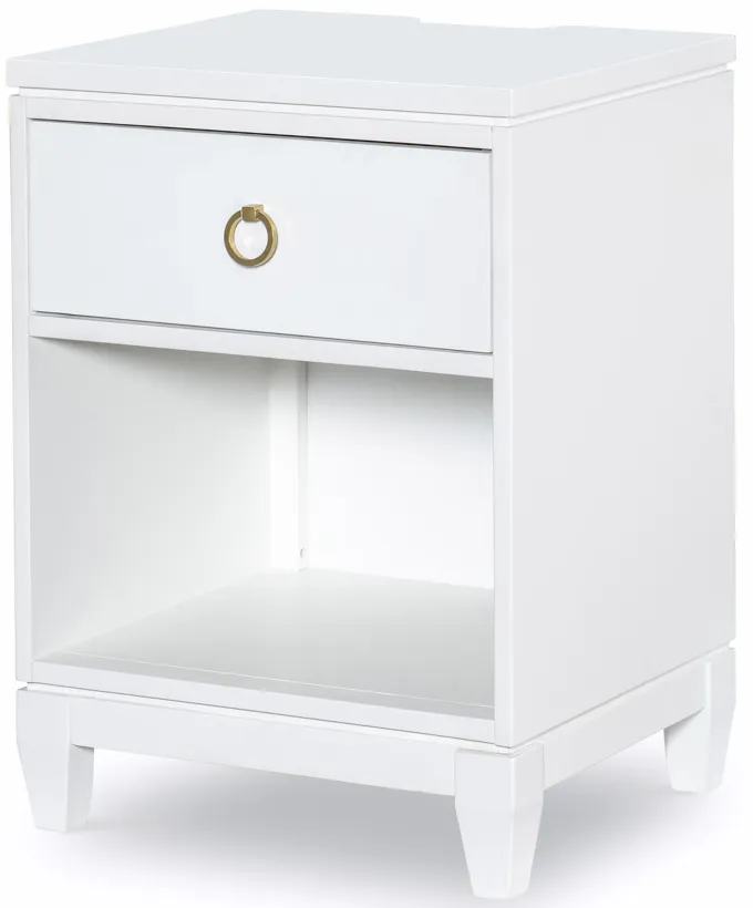 Siesta Key Small Nightstand - Polar White