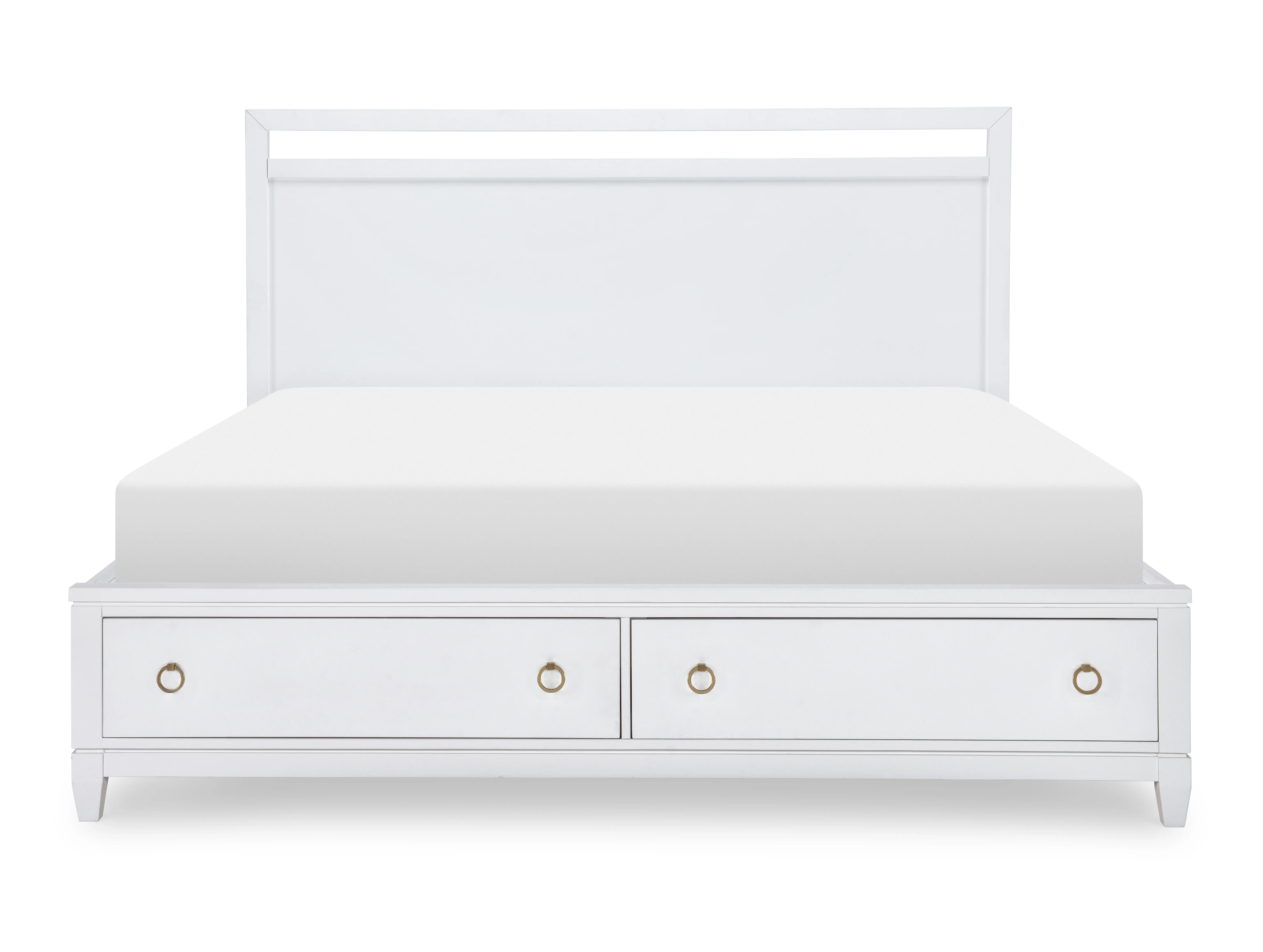 Siesta Key King Storage Bed - Polar White