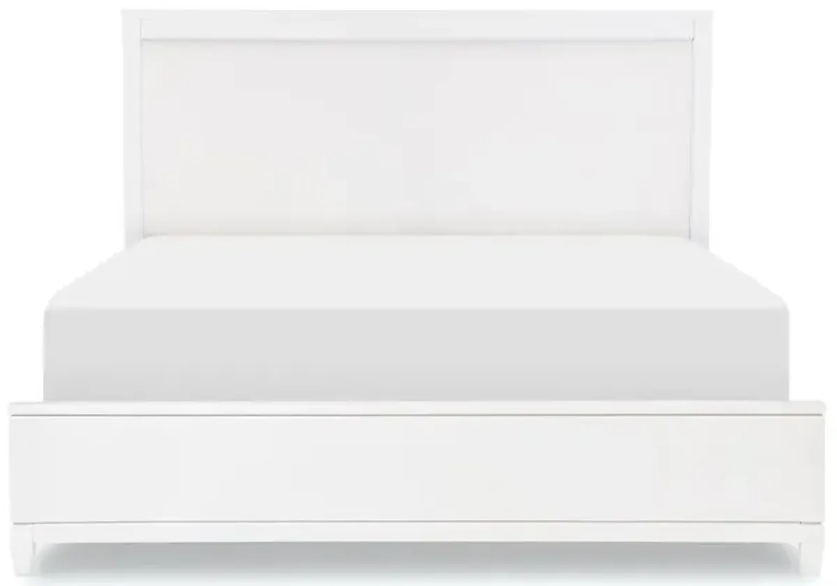 Siesta Key Upholstered King Bed - Polar White