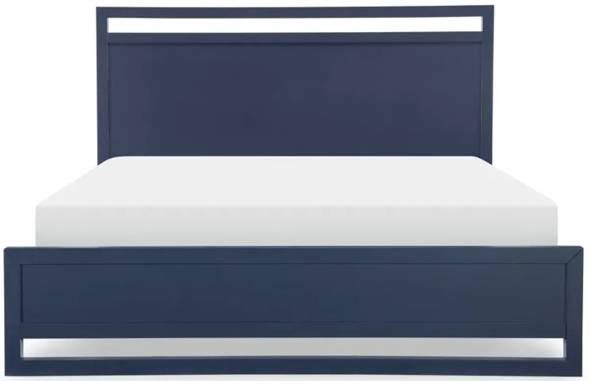 Siesta Key King Panel Bed - Navy Blue