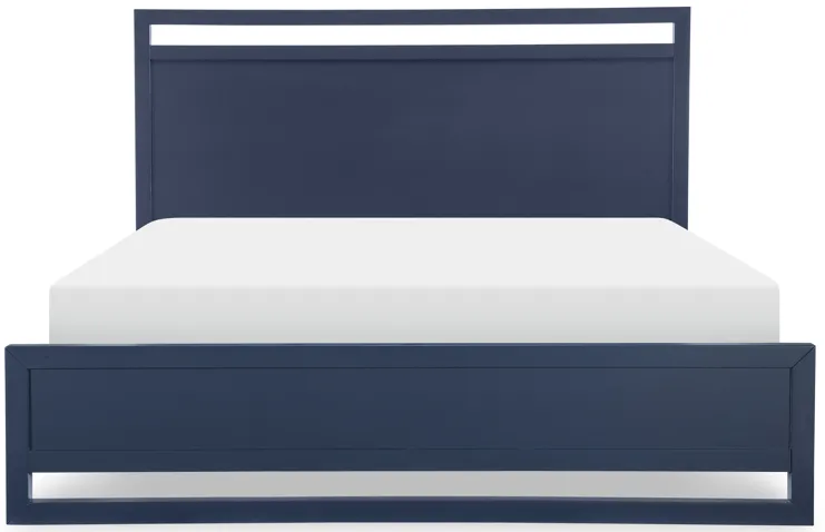 Siesta Key King Panel Bed - Navy Blue