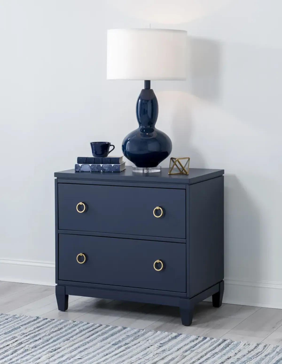 Siesta Key Nightstand - Navy Blue