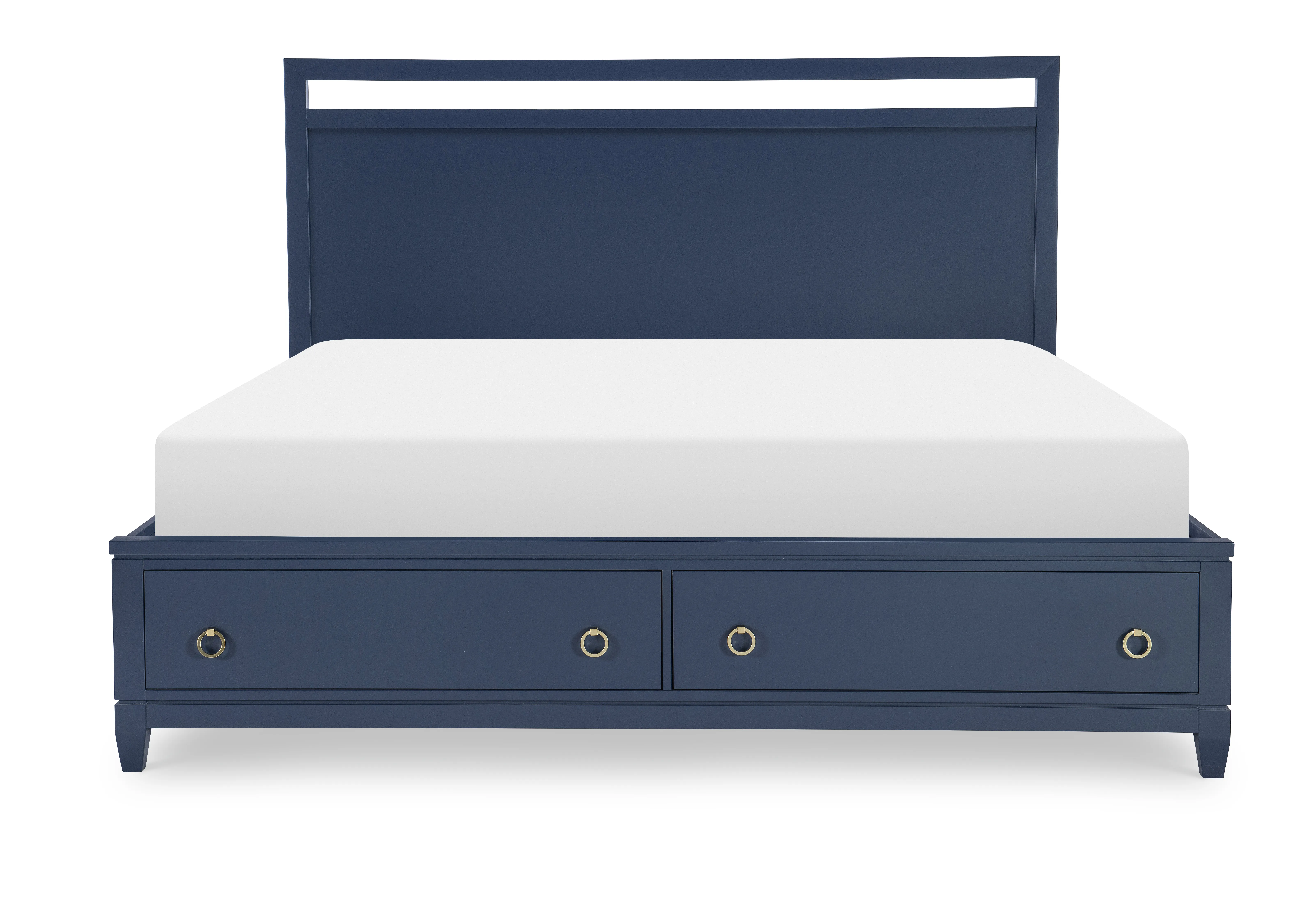 Siesta Key Queen Storage Bed - Navy Blue