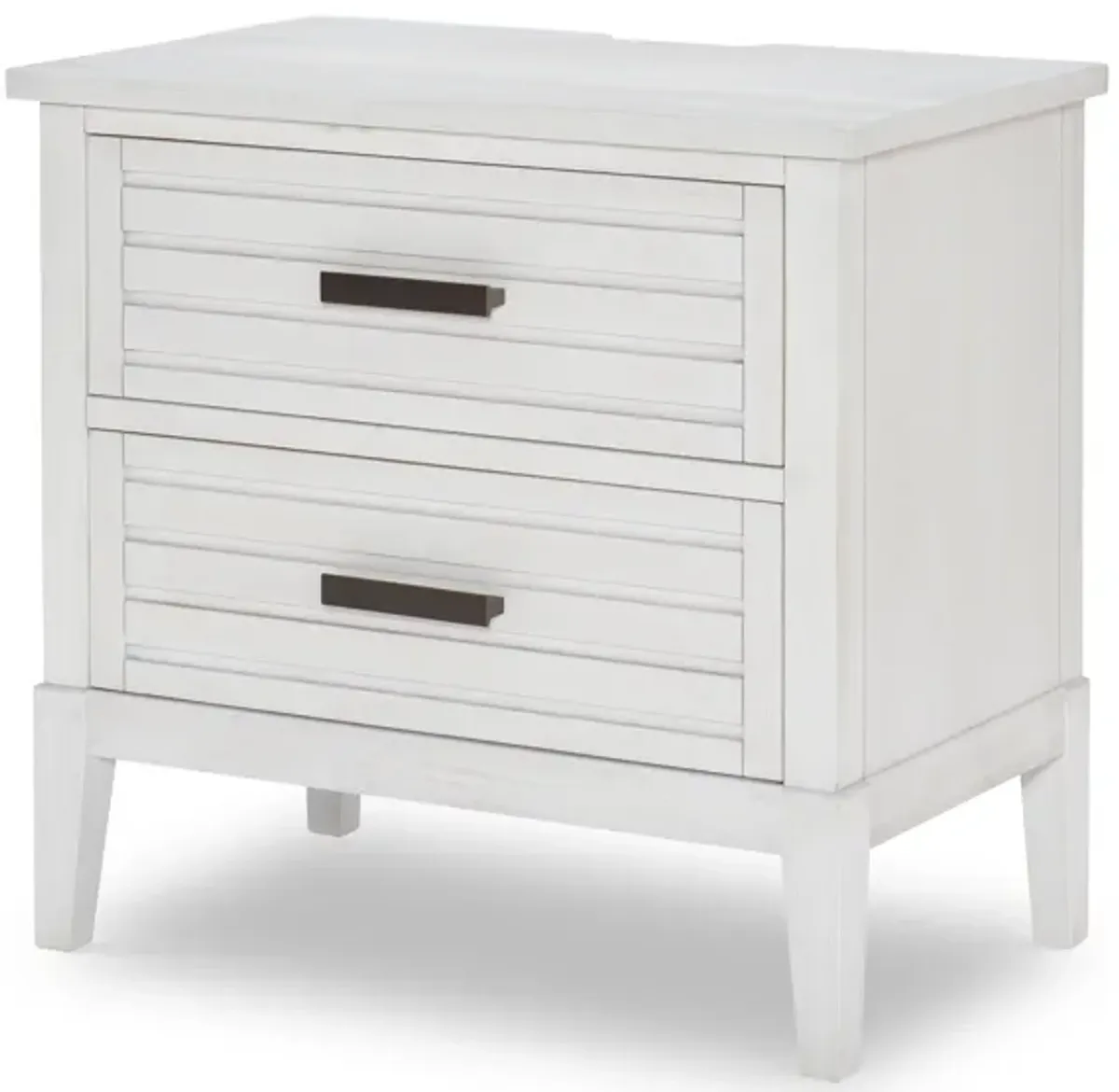 Egret Nightstand - Sand Dollar White