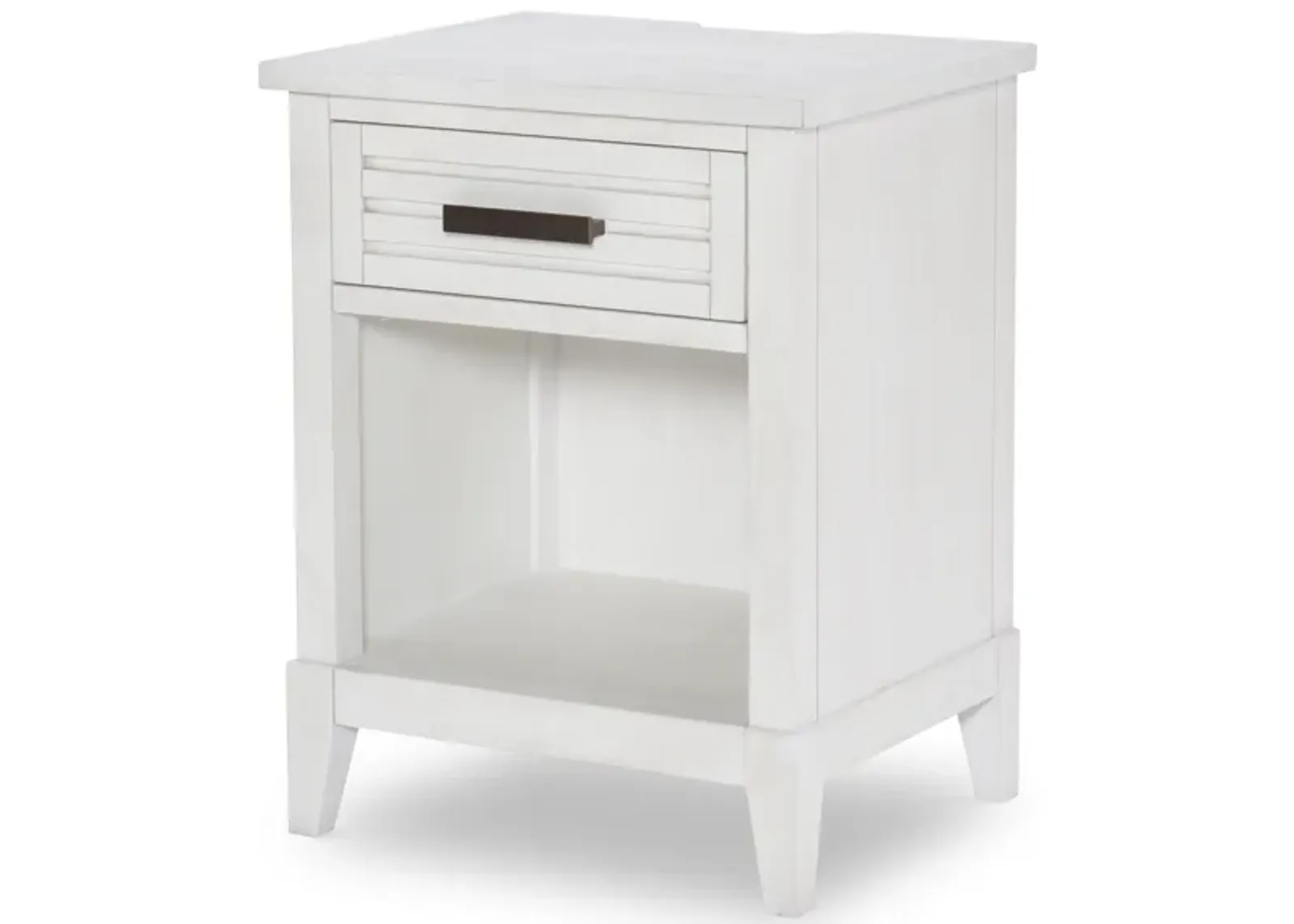 Egret Small Nightstand - Sand Dollar White