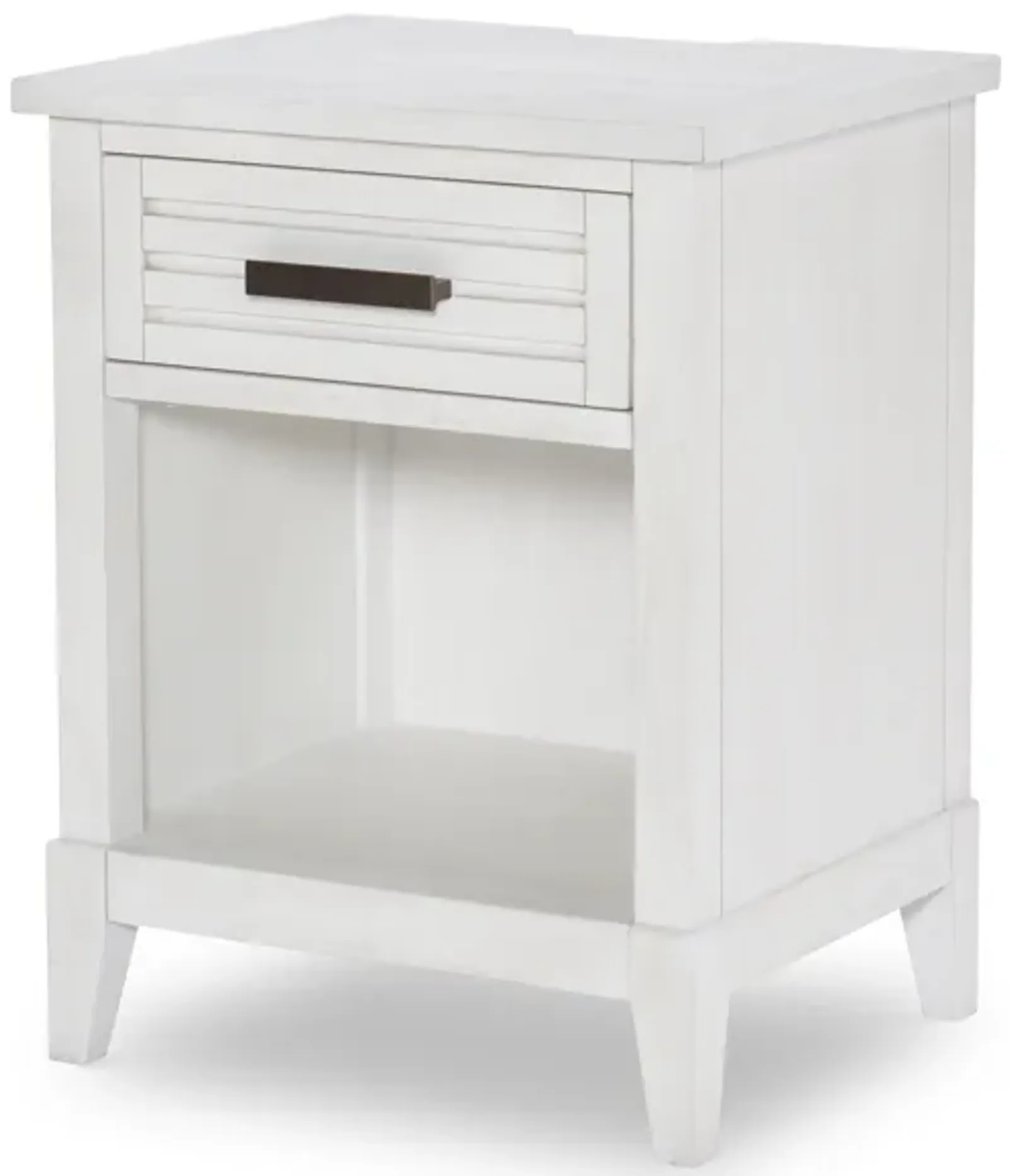 Egret Small Nightstand - Sand Dollar White