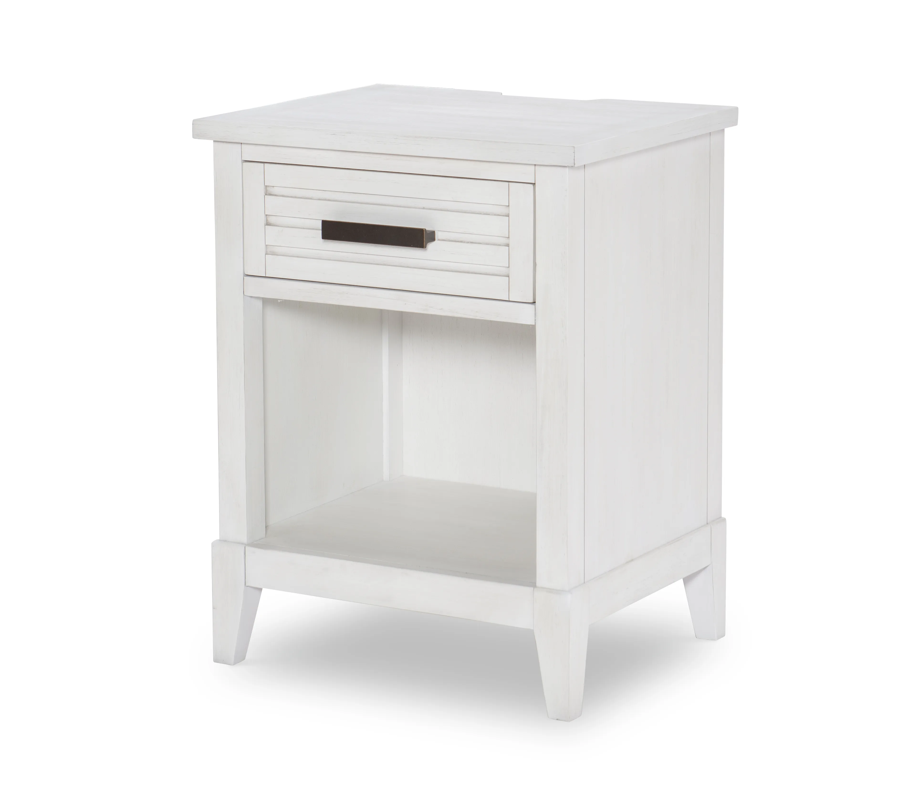 Egret Small Nightstand - Sand Dollar White