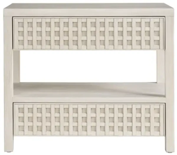 River Rock Lattice Nightstand