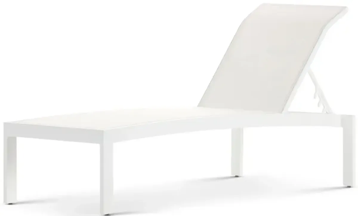 Orion Chaise Lounge - White