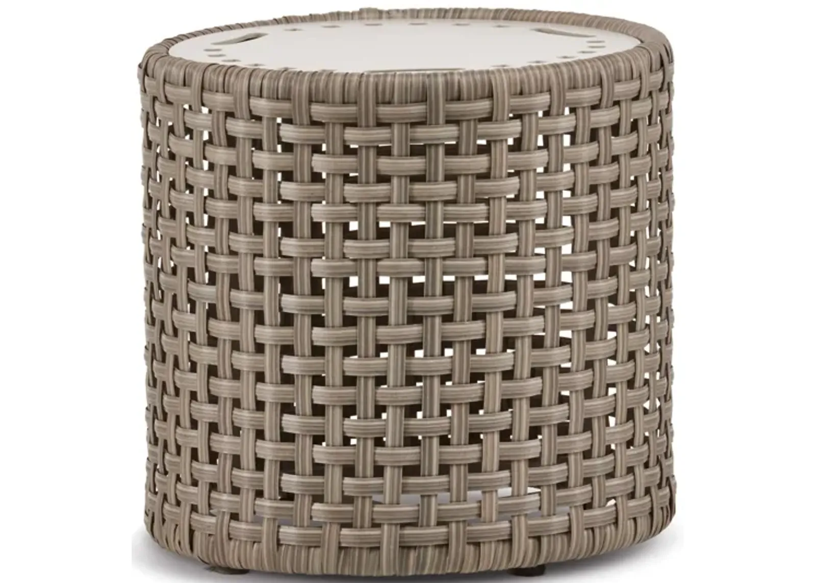 Jasper Woven Drum Table