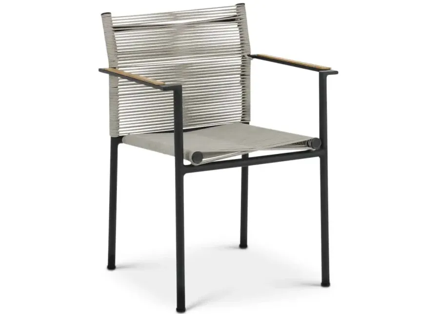 Julian Stackable Arm Chair - Taupe