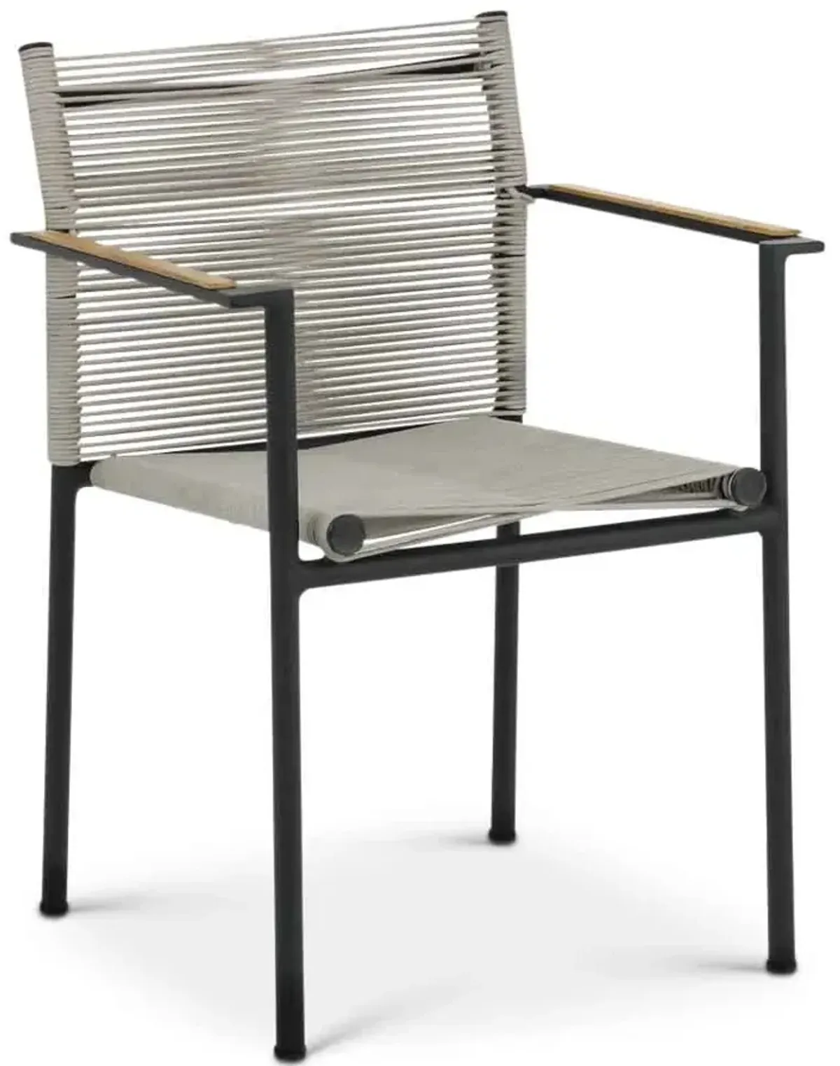 Julian Stackable Arm Chair - Taupe