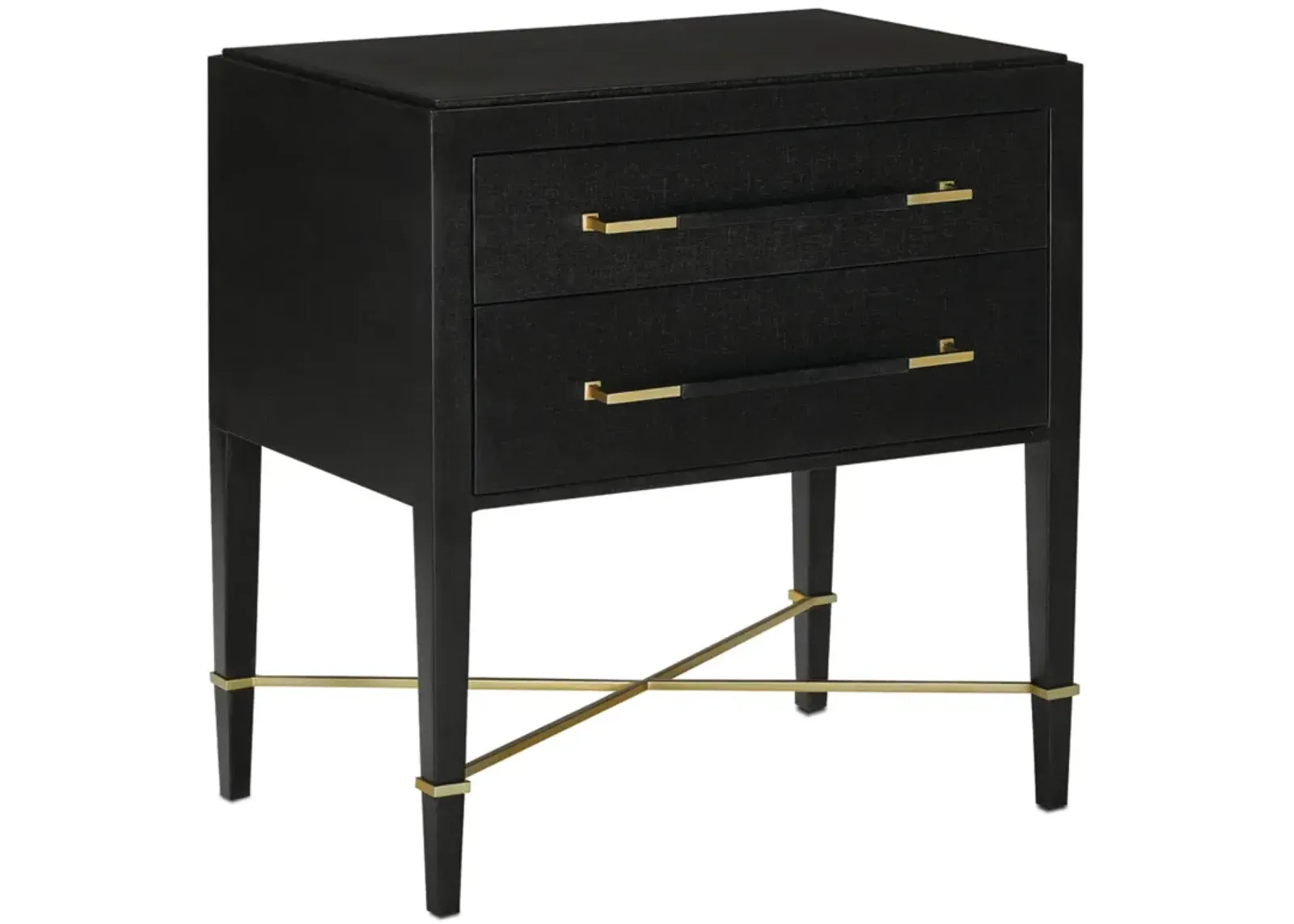 Verona Black Nightstand