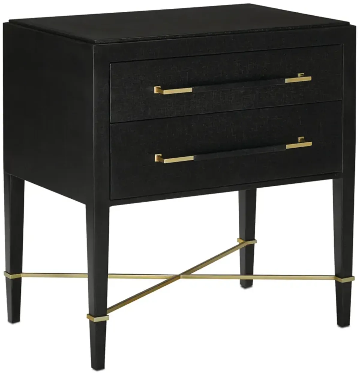 Verona Black Nightstand