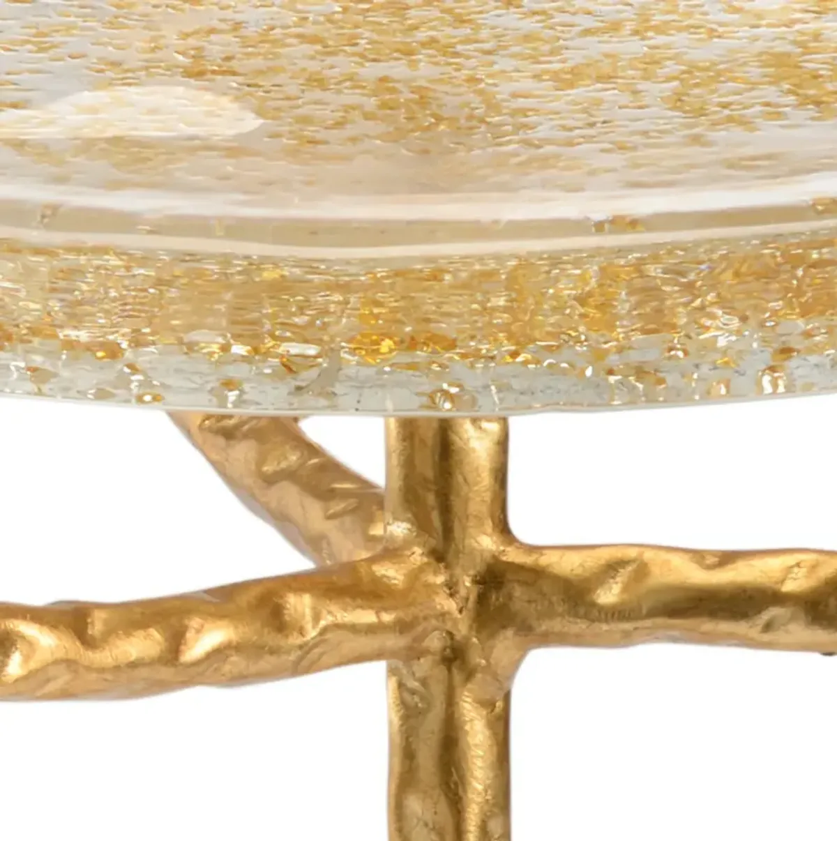 Gold Twig Side Table