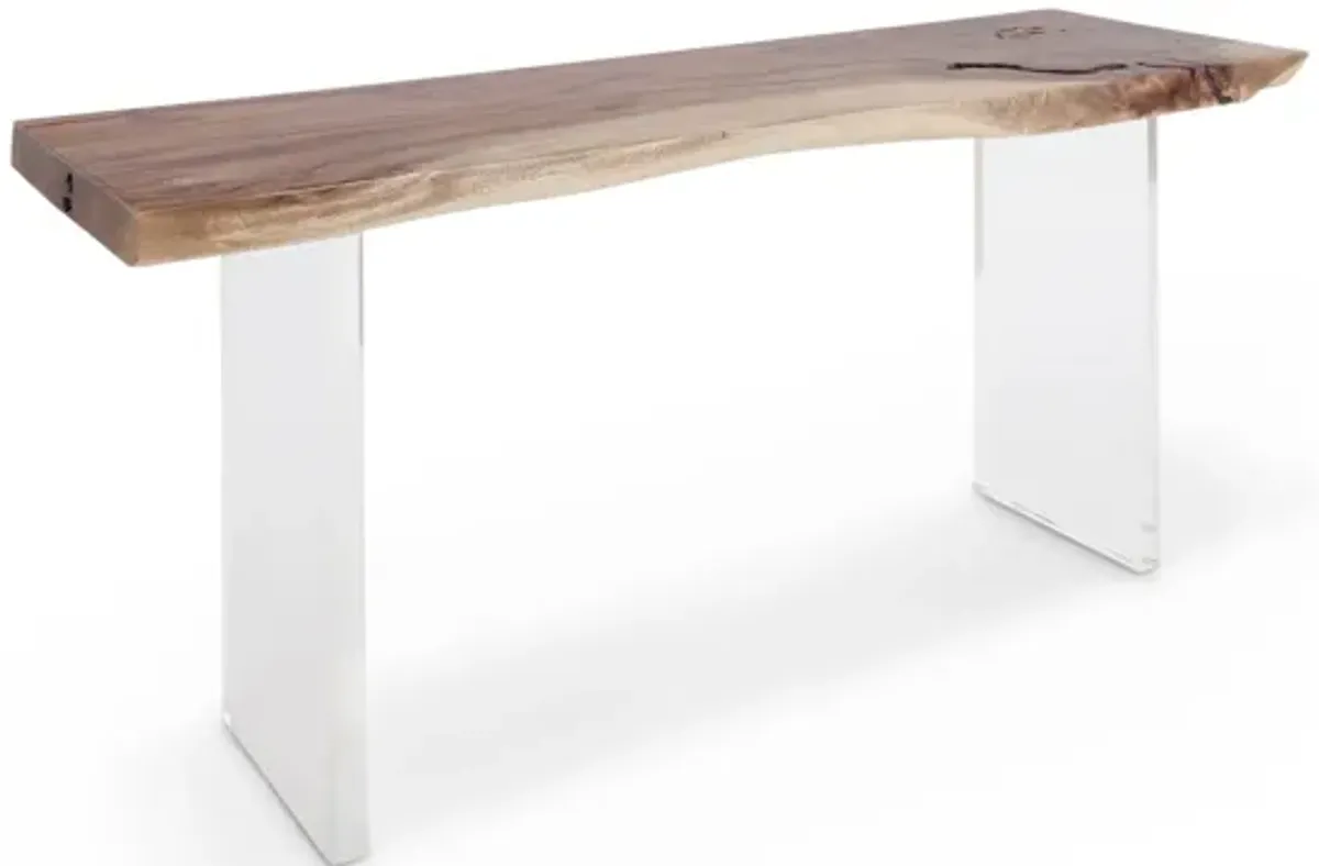 Floating Wood Console