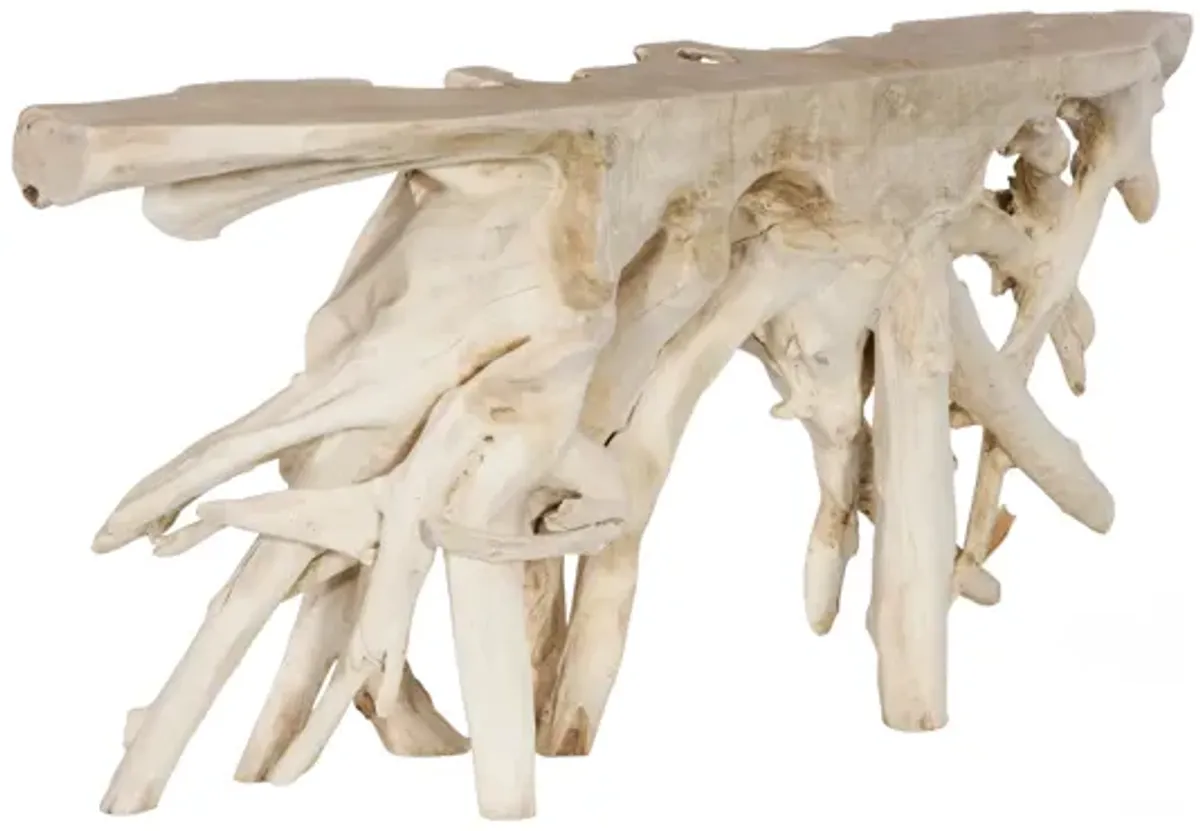 Teak Root Console Table III