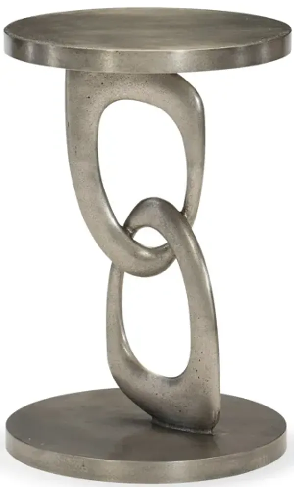 Linea Metal Chairside Table