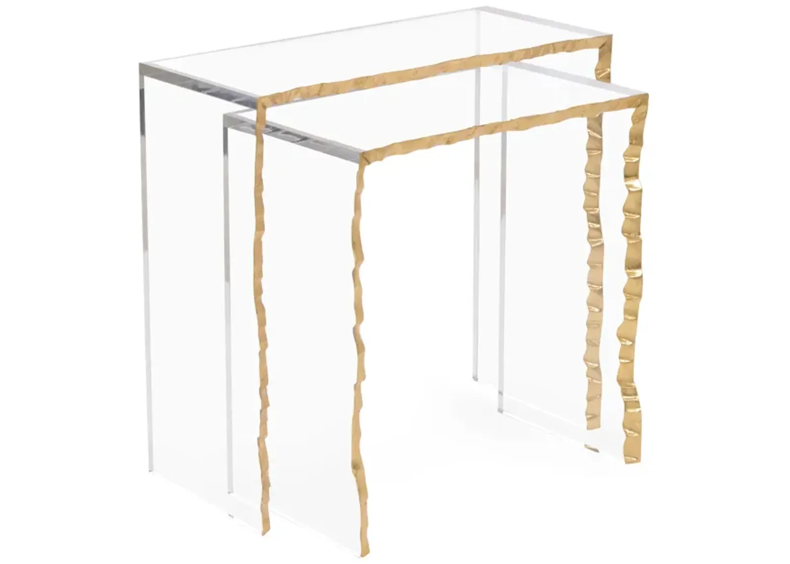 Gold-Leaf Edge Nesting Tables