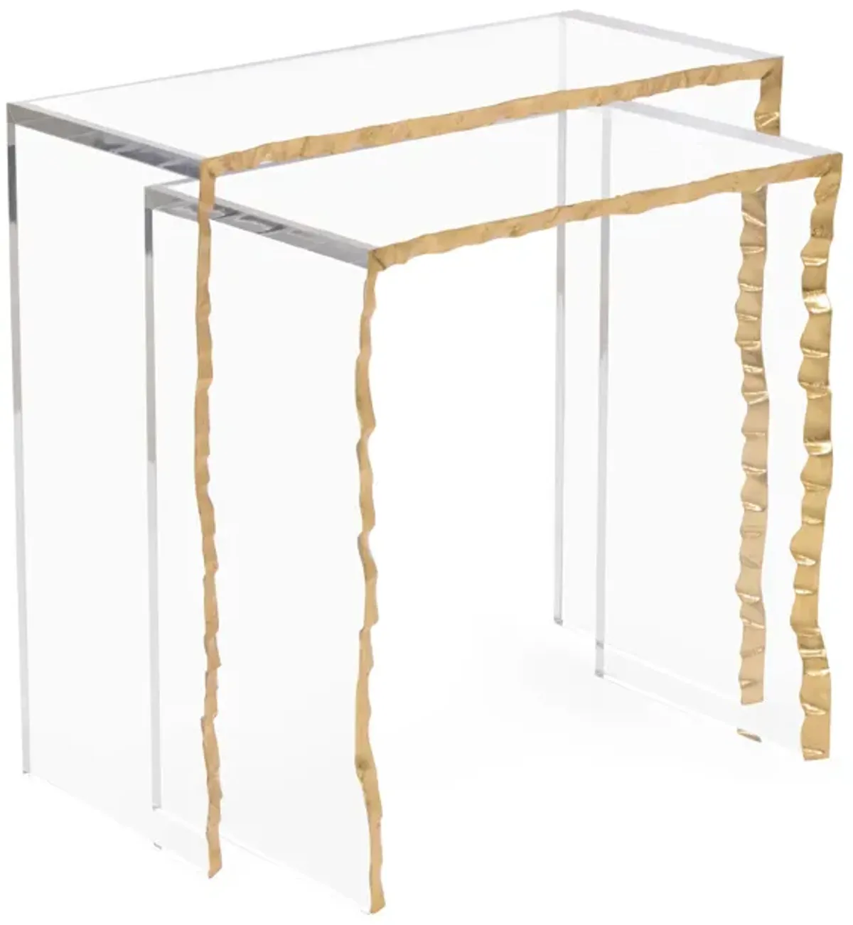 Gold-Leaf Edge Nesting Tables