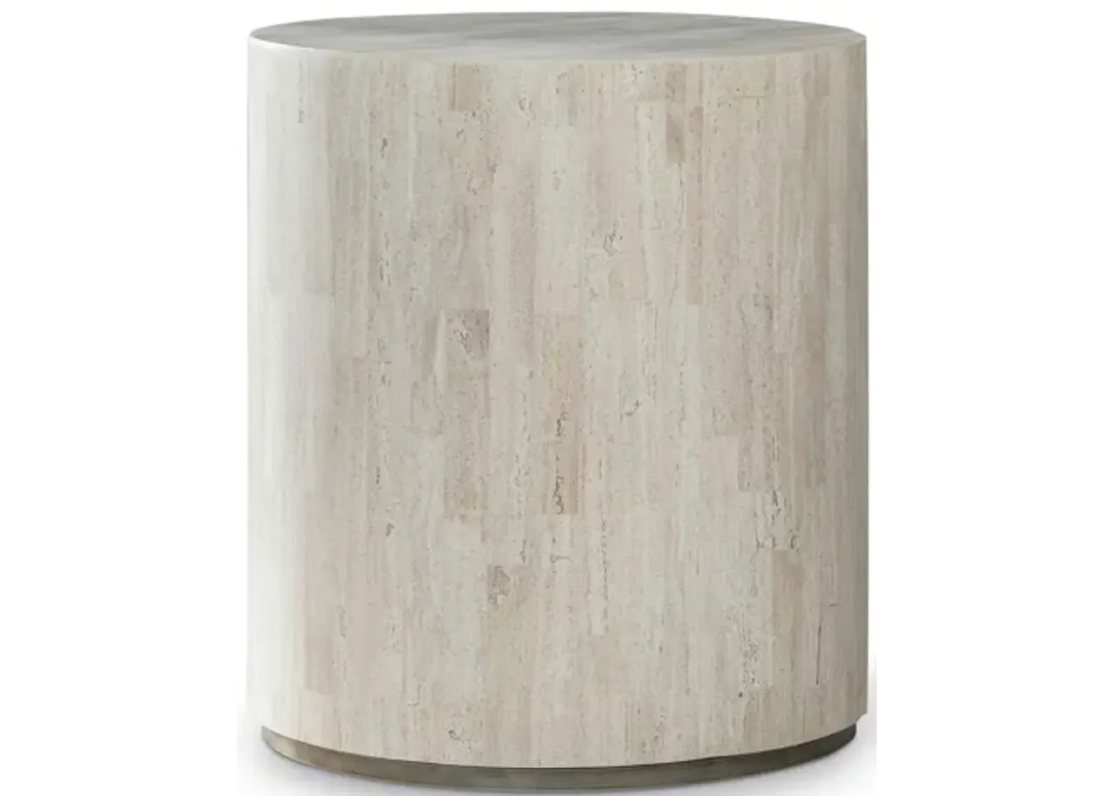 Cassio Round Drum End Table